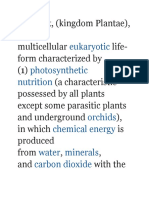 Classs Notes On Plants