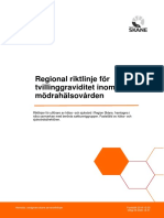 Regional Riktlinje For Tvillinggraviditet Inom Modrahalsovarden 2018-12-20