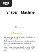 Planer Machine Parts and Diagrams | PDF | Metals | Metalworking