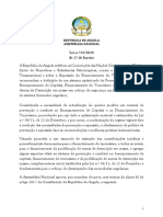 Lei de Prevenção e Combate ao Branqueamento de Capitais e Financiamento do Terrorismo