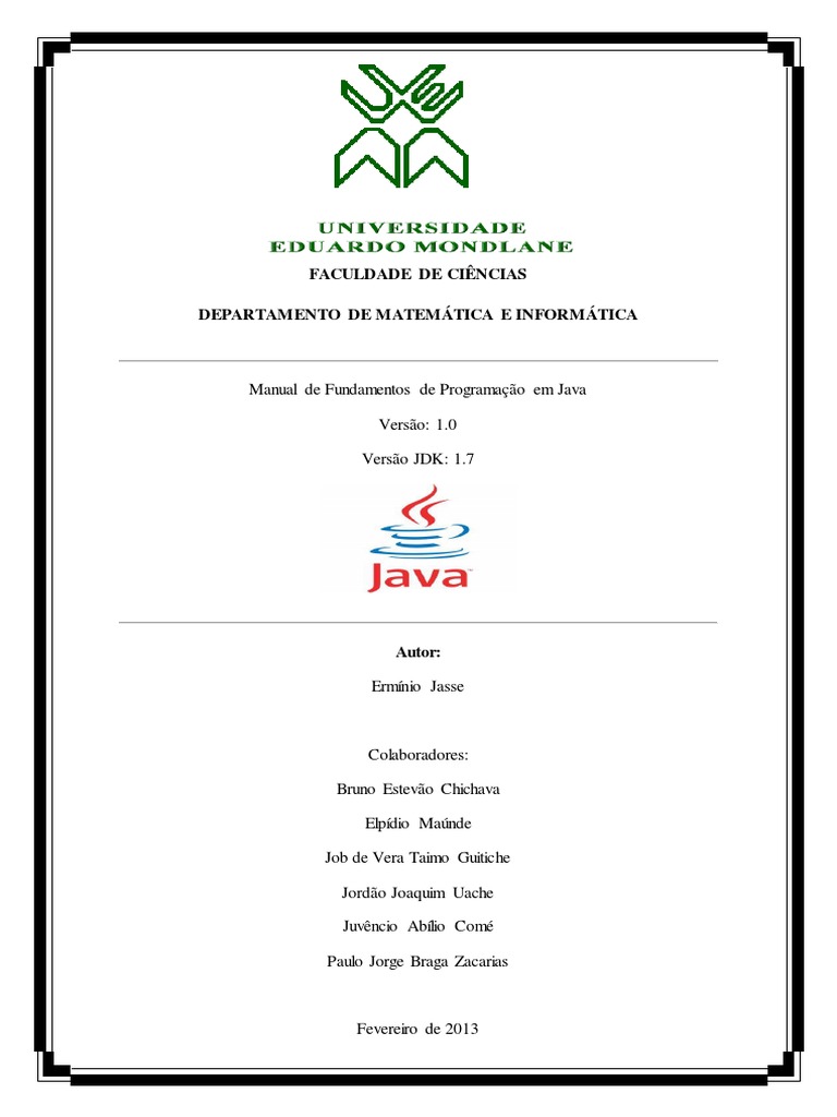Manual de Fundamentos em Java | PDF | Java (plataforma de software ...