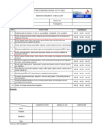 Precommissioning Activities Reinstatement Checklist