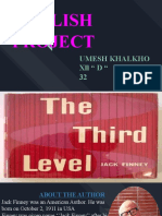 English Project: Umesh Khalkho XLL " D " 32