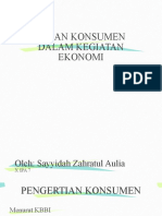 Peran Konsumen Dalam Kegiatan Ekonomi