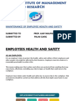 Maintain Employee Health and Safety at Prestige Institute