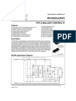 Ir2166 (S) & (PBF) : PFC & Ballast Control Ic