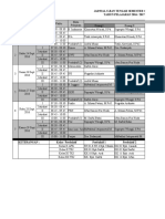 Jadwal Ujian Tengah Semester Ganjil TAHUN PELAJARAN 2016 / 2017