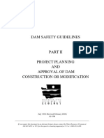 DAM SAFETY GUIDELINES PART II PROJECT PLANNING AND APPROVAL