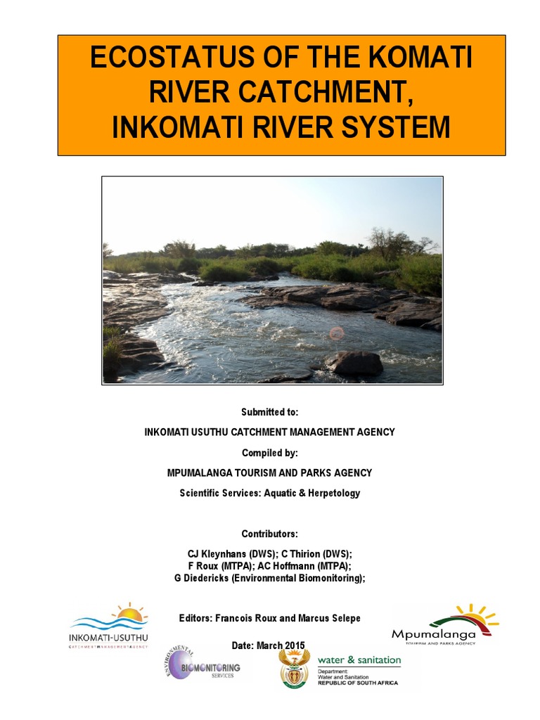 Eco-status of Komati River Catchment | PDF | Water Quality | Aquatic ...
