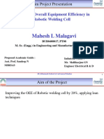 Mahesh L Malagavi: Improving Overall Equipment Efficiency in Robotic Welding Cell
