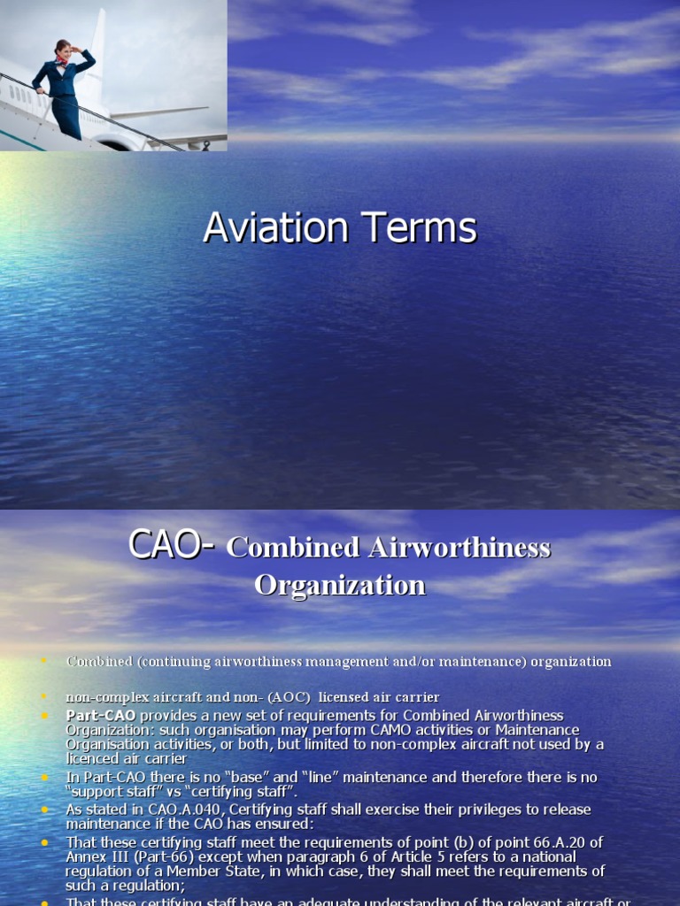 Definition of Aviation Terms PDF Aeronautics Aviation