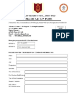 Registration Form: Provider Course, AFMC Pune