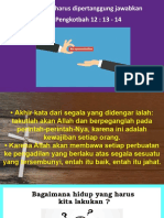 Hidup Yang Harus Dipertanggung Jawabkan