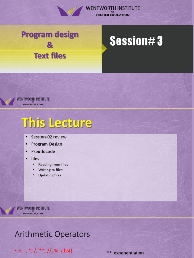 Program Design and File Operations Guide | PDF | Text File | Computer File