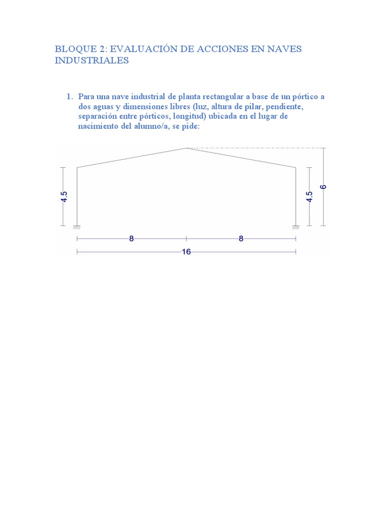 Evaluación de Cargas en Naves Industriales | PDF | Barlovento y ...