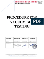 Procedure For Vacuum Box Testing