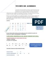 Sustitución de Acordes: Funciones Armónicas Del Modo Menor Natural