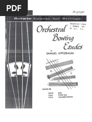 Applebaum Orchestral Bowing Etudes Cello
