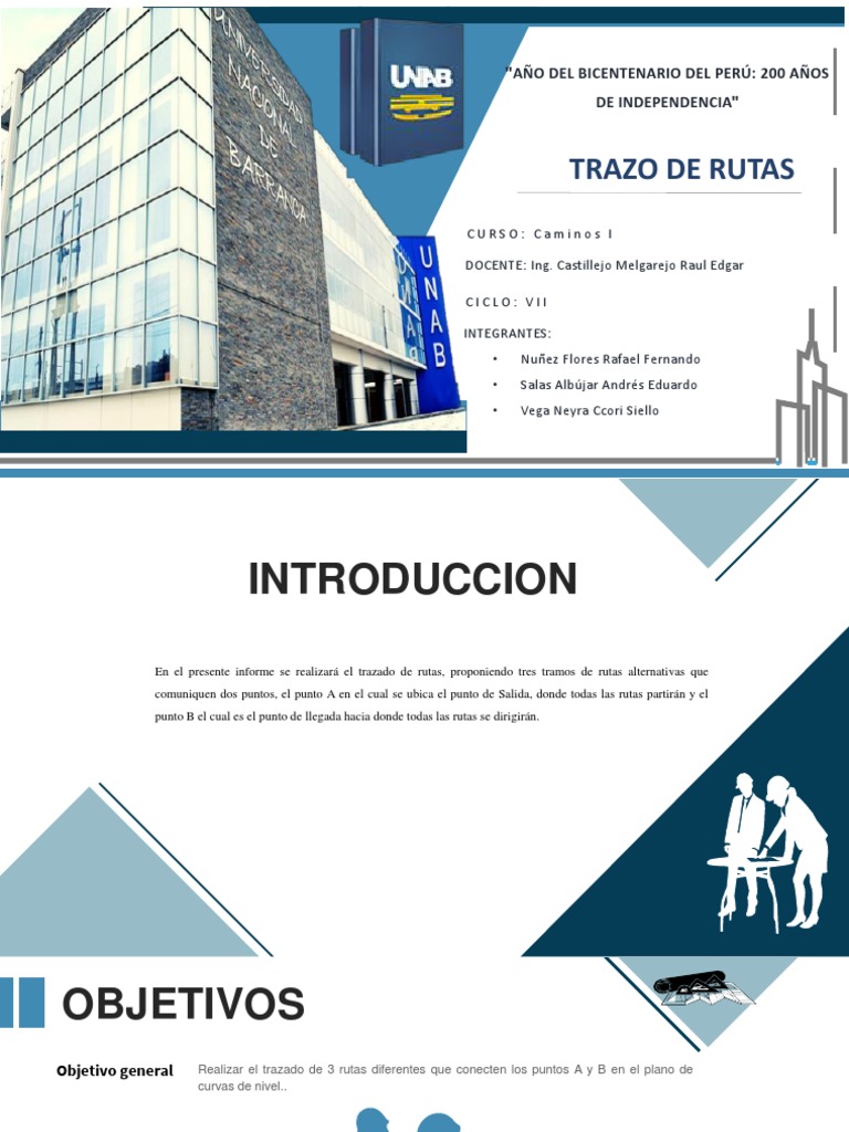 Diapositivas Trazado de Rutas - Caminos I | PDF | La carretera | Geografía