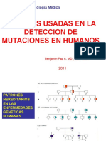 TECNICAS USADAS EN LA DETECCION DE MUTACIONES EN.2011