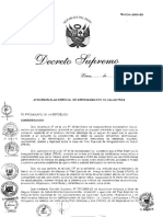 Decreto Supremo n 016 2009 Sa