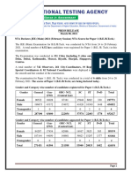 Press Release Nta Declares Jee (Main)-2021 (Februa