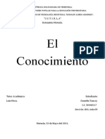 El Conocimiento