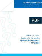 Cuadernillo Saber 11 - 2014 Ingles