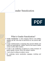 Understanding Gender Sensitization