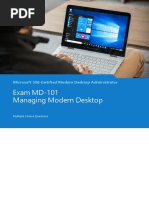 Exam MD-101 Managing Modern Desktop