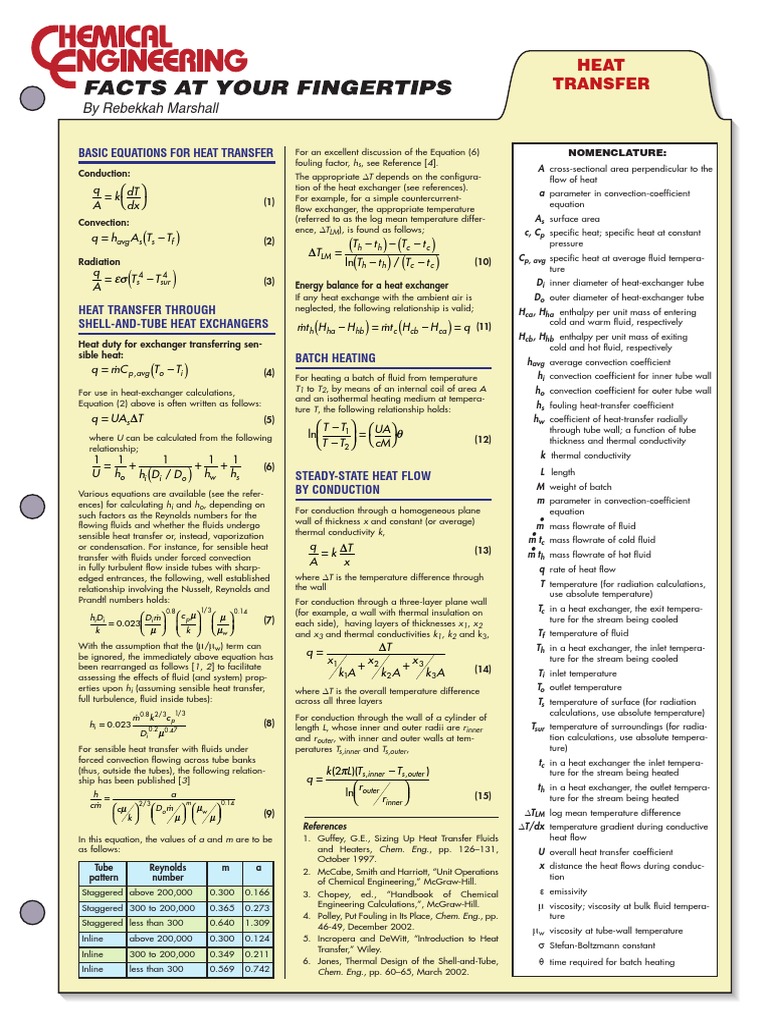 Heat Transfer Calculations in Exchangers | PDF | Heat Transfer | Heat ...
