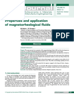 Properties and Application of Magnetorheological Fluids