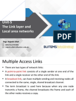 Unit-5 The Link Layer and Local Area Networks