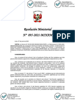 RM. 095-2021-MINAM Con Anexo Proyecto de Guía para La Formulación y Evaluación de IGA PDF