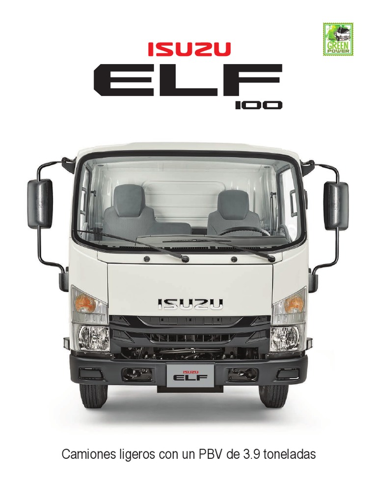 Ficha técnica Isuzu ELF100 3.9t | PDF | Eje | Transmisión (Mecánica)