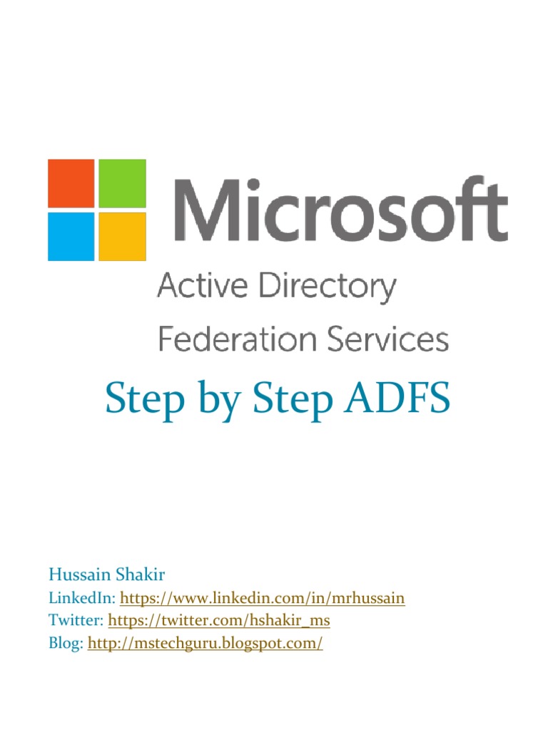 Step by Step ADFS For Anyone | PDF | Active Directory | Office 365