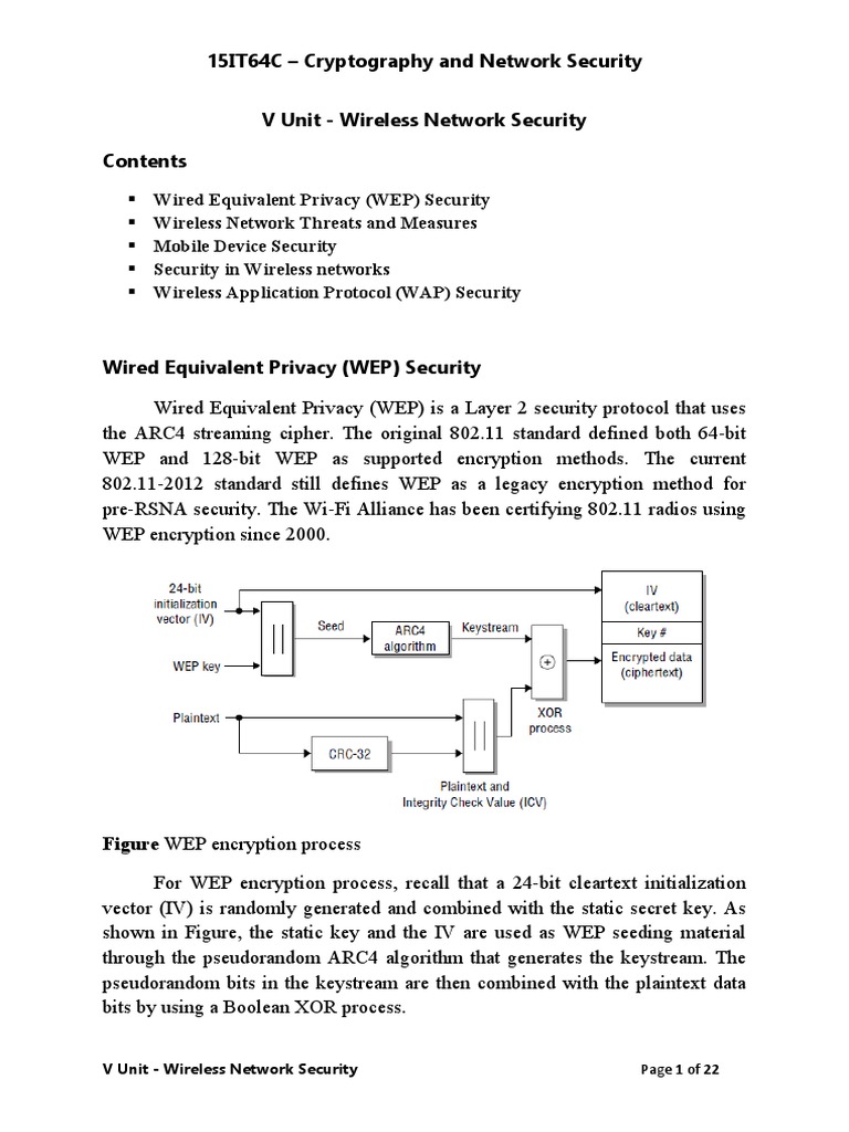 Wireless Network Security Overview | PDF | Wireless Lan | Computer Network