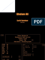 Ghulam Ali: Earth Survivor