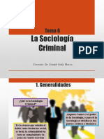 Tema 6 - La Sociología Criminal