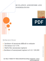 Anterior Circulation Aneurysms and Surgical Considerations