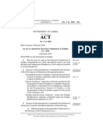 The Electoral Commission Ofzambia (Amendment) Act No. 5 2019
