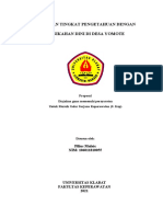 Hubungan Tingkat Pengetahuan Dengan Pernikahan Dini Di Kecamatan Popukoba