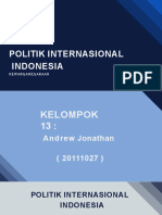 Politik Internasional Indonesia Kel 13 PPKN