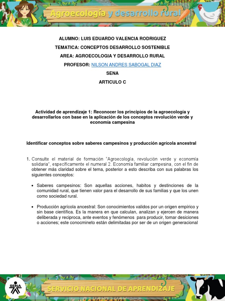 Evidencia Cuadro Comparativo Identificar Conceptos Saberes Campesinos 