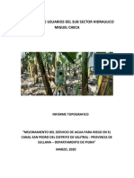 Informe Topografico - Canal San Pedro