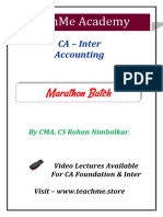 CA Intermediate Accounting Marathon Handwritten Summary Notes
