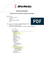 Step-By-Step Guide: Setting Up The Live Streamer CAM 313 With Skype