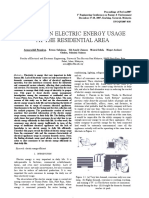 Study On Electric Energy Usage at The Residentail Area