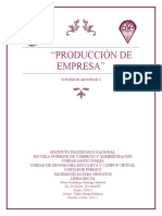 E Unidad 1 - Act 1 Produccion de Empresa - Maria Guadalupe Santiago Bautista