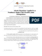 Linear Quadratic Regulator Applied To A Nonlinear Single Link Flexible Joint Manipulator